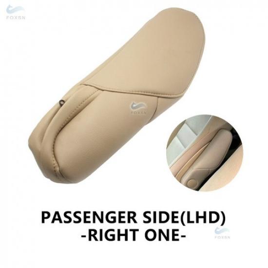 1*Beige Leather Co-pilot Side Seat Armrest Handle Cover For 2010-2017 Honda CRV