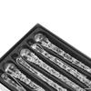 6Pcs Glass Icicle Ornament Xmas Decor Lightweight Hanging Drop Ornaments Christmas Tree Decoration Charm Pendant for Festival