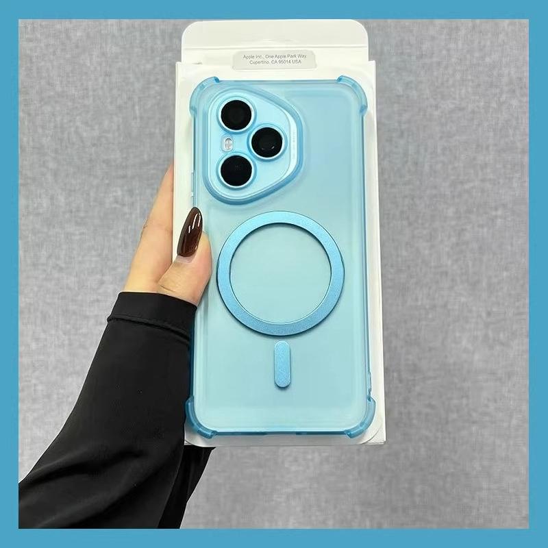 Airbag Shockproof Magnetic Wireless Charging Case For Honor 400pro 400 Lite 300 Ultra 200 100 90 Pro Magsafe Clear Phone Cover