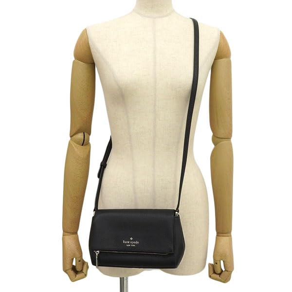 Bag Shoulder Bag Outlet Brand Leather Black Leila Flap Zip Crossbody LEILA FLAP ZIP CB KE487 001 Kate Spade [Kate Spade] Women's [item]