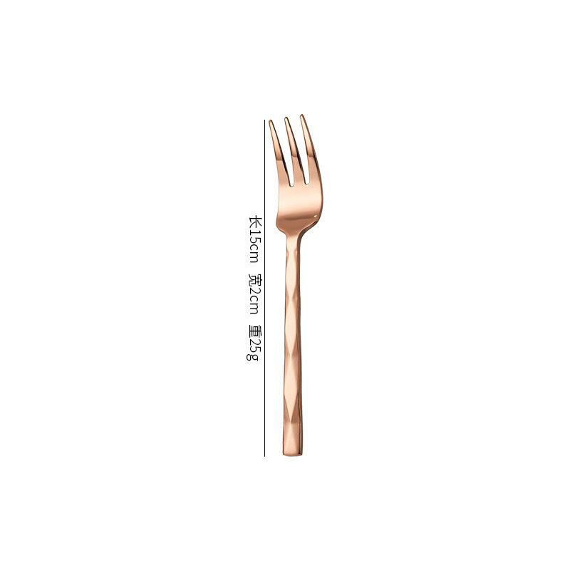 410 Stainless Steel Diamond Handle 5-Piece Tableware Set: Knife, Fork, Spoon for Steak/Western Food in Gift Box