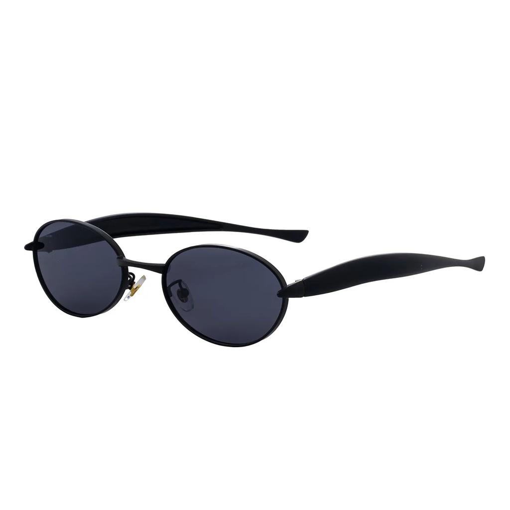 Oval Small Frame Sunglasses Women For Men  New Vintage Sun Glasses Luxury Brand Designer Punk Popular Metal Shades Uv400