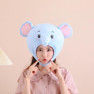 Cute Blue Elephant Hood Hat, Photo Props, Photo Props, Cartoon Headgear, Performance Props