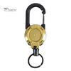 Portable Retractable Keychain Carabiner Badge Holder Strong Load-bearing Compact Size Portable Telescopic Keychain Clip Camping Accessories