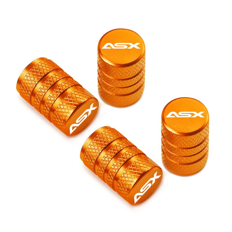 Cwwzlm1 4pcs Pour Mitsubishi Asx Cache-valves de roue de voiture Cache-tiges de pneu Accessoires étanches à la poussière d'air