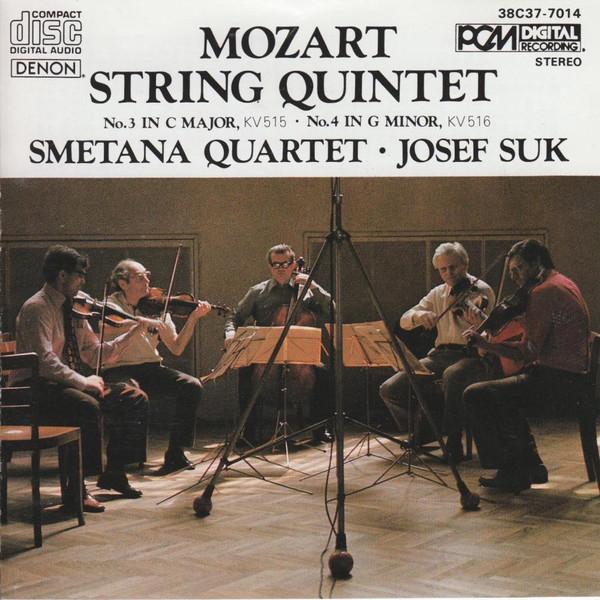 

CD SMETANA QUARTET String Quintet No. 3 In C Major KV 38C377014 Denon 1985 Japan Classical Used