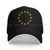 Pure Color Dad Hats Europe European Union EU Stars Hat Sun Visor Baseball Caps National Flag Peaked Cap