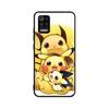 CT53 Cute Pikachu Case for OPPO Reno 8 6 5 4 Pro Find X3 A17 A31 A38 A40 A53 A54 A55 A74 A76 A78 A77 A80 A94 A95 A96 Lite Black Sofe Cover