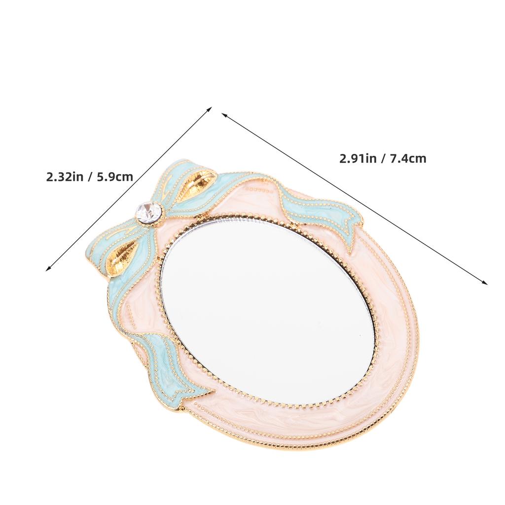 Pocket Makeup Mirror Lightweight Mini Vanity Mirror Portable Makeup Mirror Elegant For Makeup Touchups Travel Portable Use