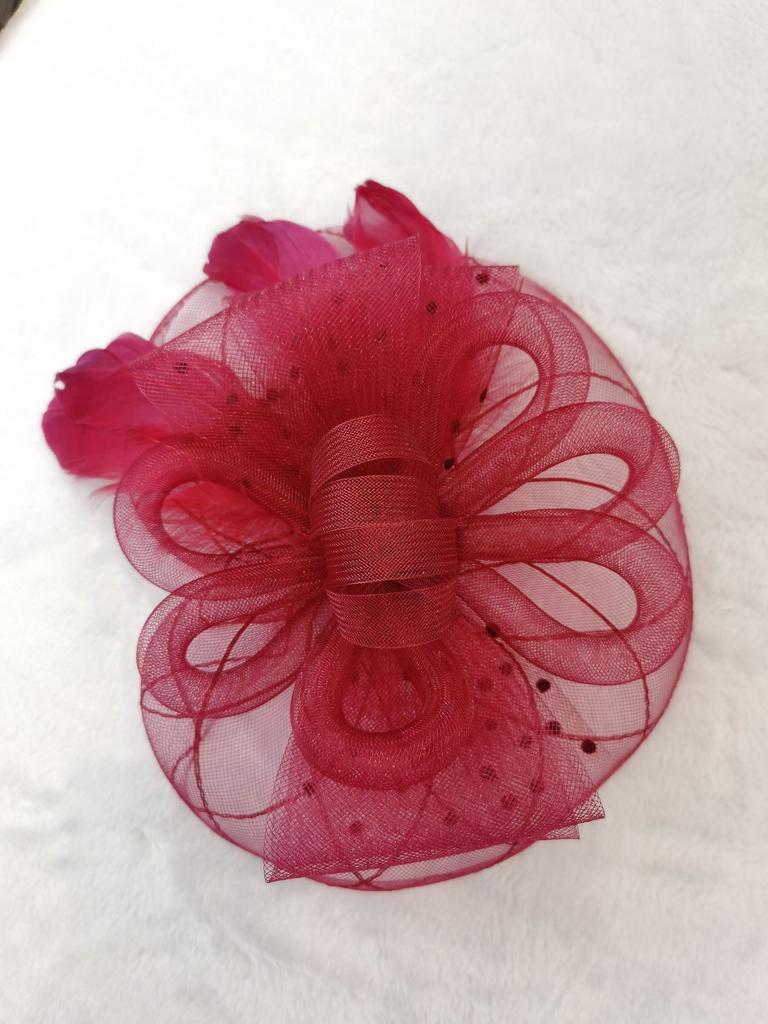Custom Bridal Headgear Mesh Hairpin Hair Accessories Retro Top Hat Headband Top Hat Wedding