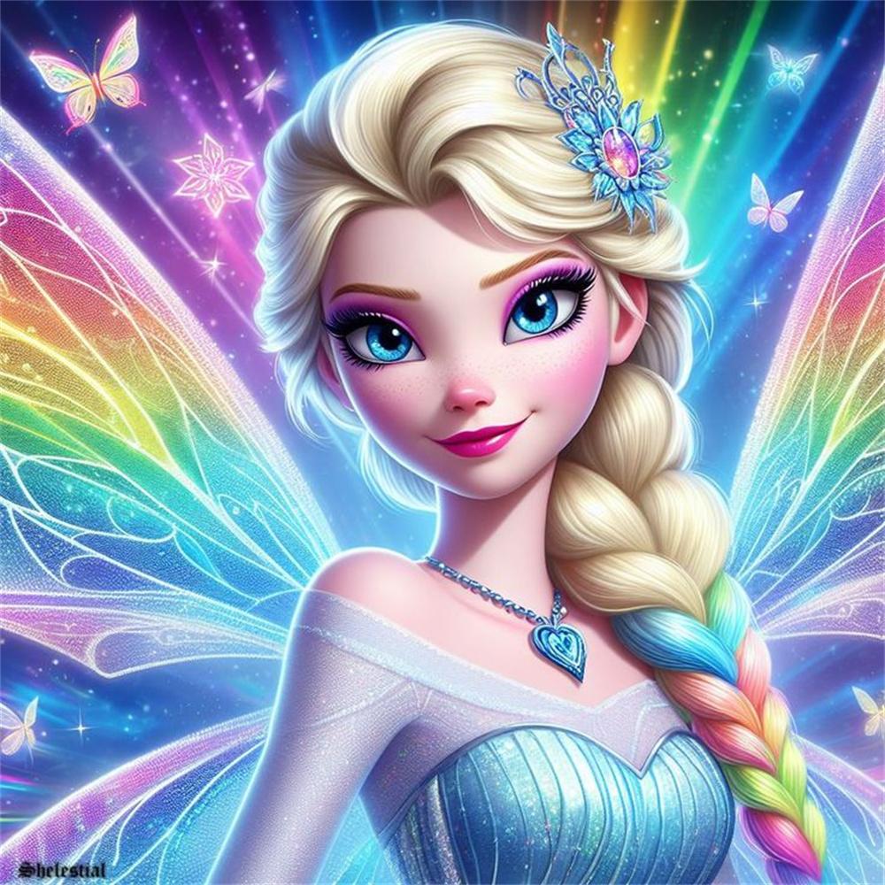 Princess Elsa Anna Diamond Painting New Full Diamond Frozen Series Bedroom Decoration Diamond Embroidery Material Pack