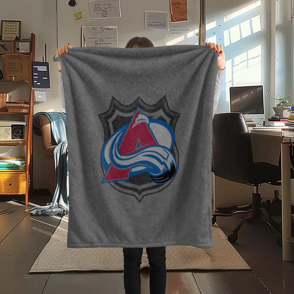 Colorado Avalanche2 Flannel Blanket, High quality Comfortable for All Seasons, Home Decor, Warmth and Comfort