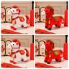 Soft Horse Mascot Stuffed Animal PP Cotton Chinese Horse Plush Doll  Chinese New Year Gift