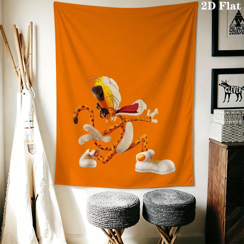 Chester Cheetah Wall Tapestry Aesthetic Wall Hanging Printed Fabric Blanket Decorative Tapestries for Bedroom Living Room Home Decor