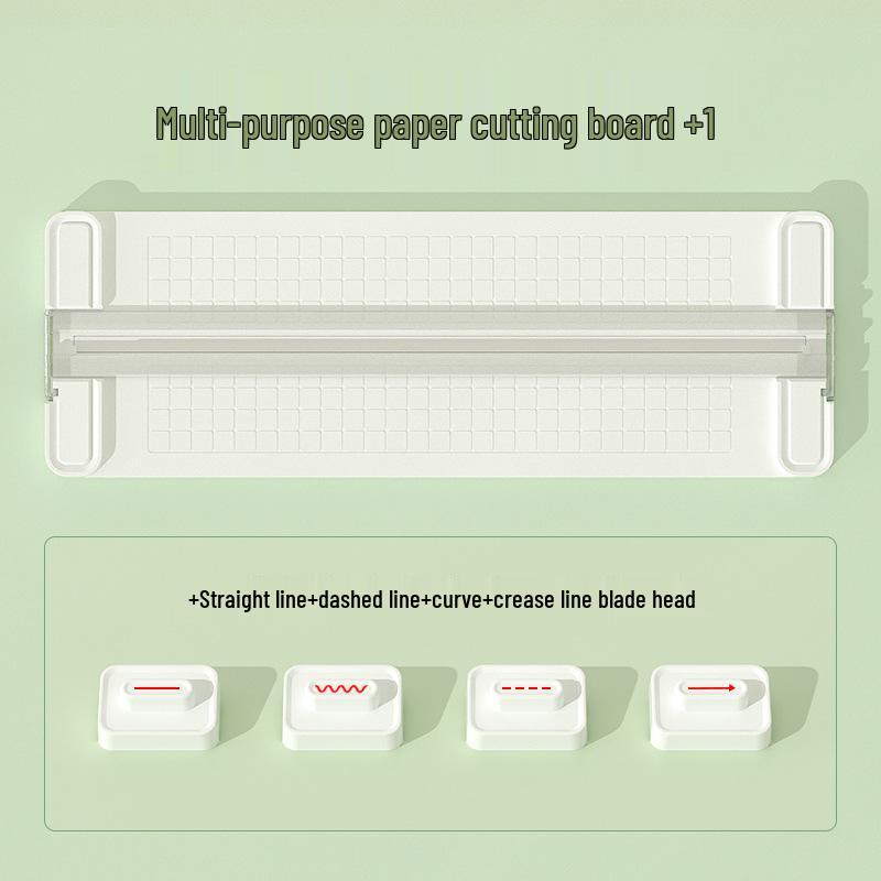 Four-in-One Paper Cutter: Versatile Cutting Tool with Replacement Blades