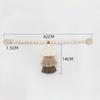 2Pcs Bohemian Curtain Clasp Wooden Bead Magnet Curtain Tie Backs With Tassel For Bedroom And Living Room Home Decoration