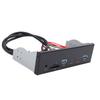 USB3.2 GEN1 Front Panel Hub 5.25 Inch 19 Pin Optical Drive Front Panel with 2 USB 2 Type C Ports Headphone Jack