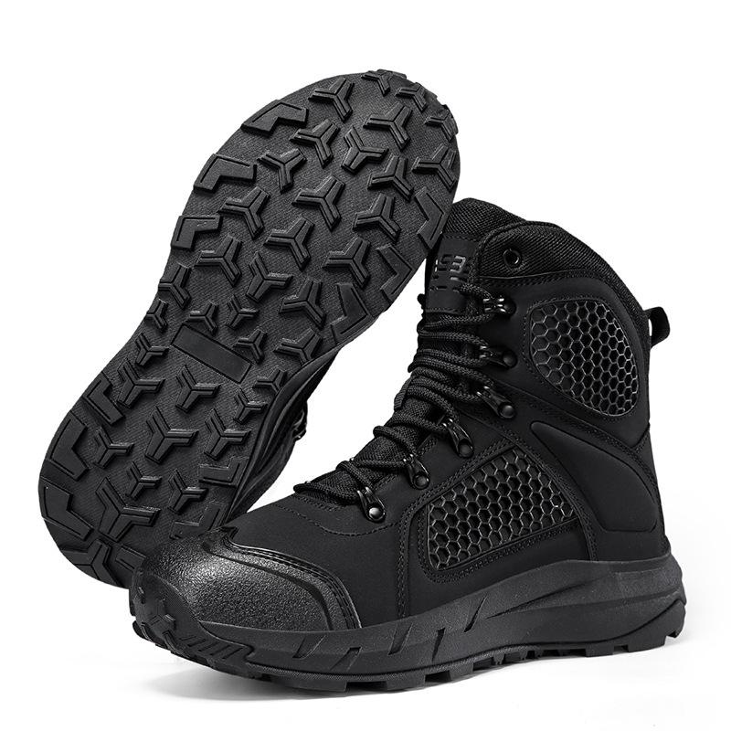 Large size combat boots breathable desert boots outdoor hiking shoes waterproof hiking shoes sports tactical boots 39
