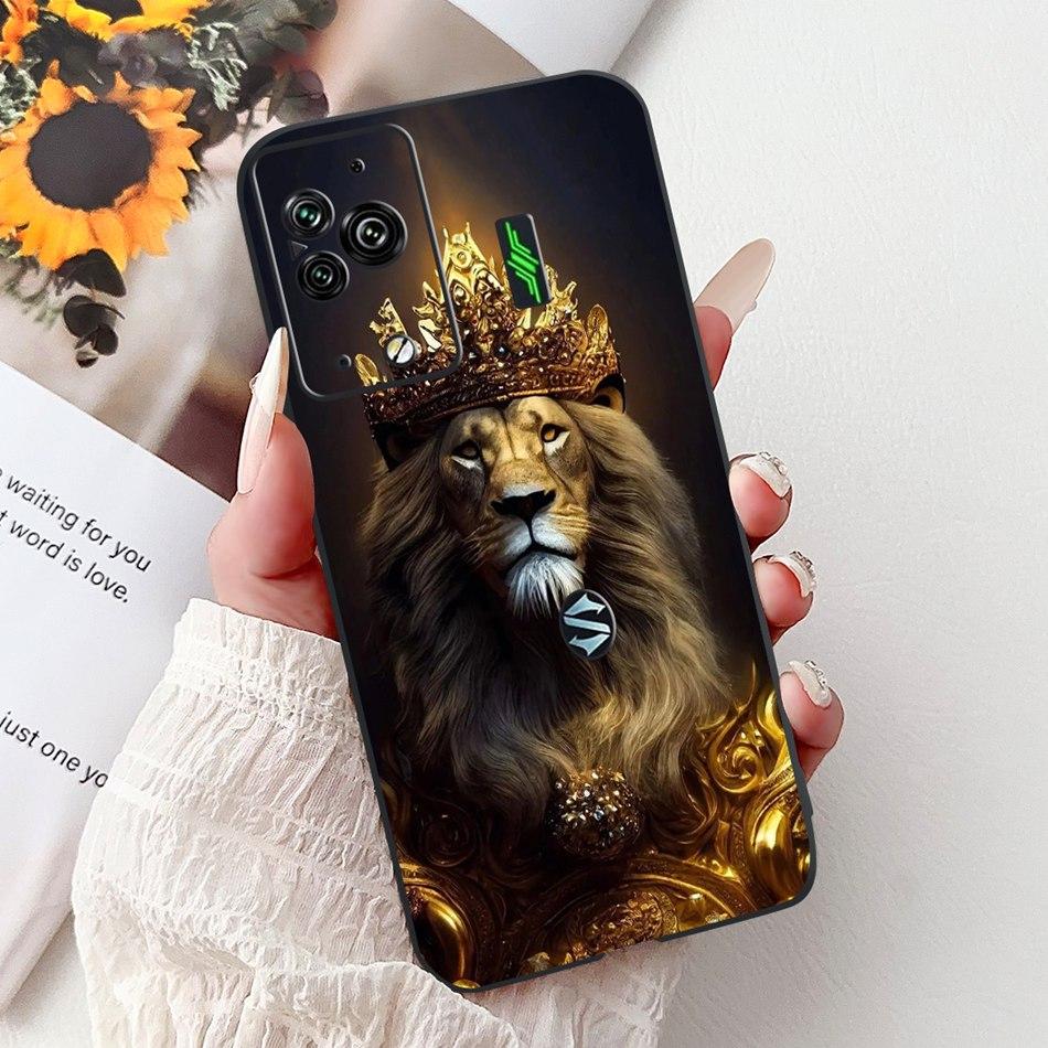 Per Xiaomi Black Shark 5 Pro Shark5 Custodia per Telefono Black Shark 5 5Pro Elegante Floreale Gatto Dipinto Morbido Silicone TPU Custodie