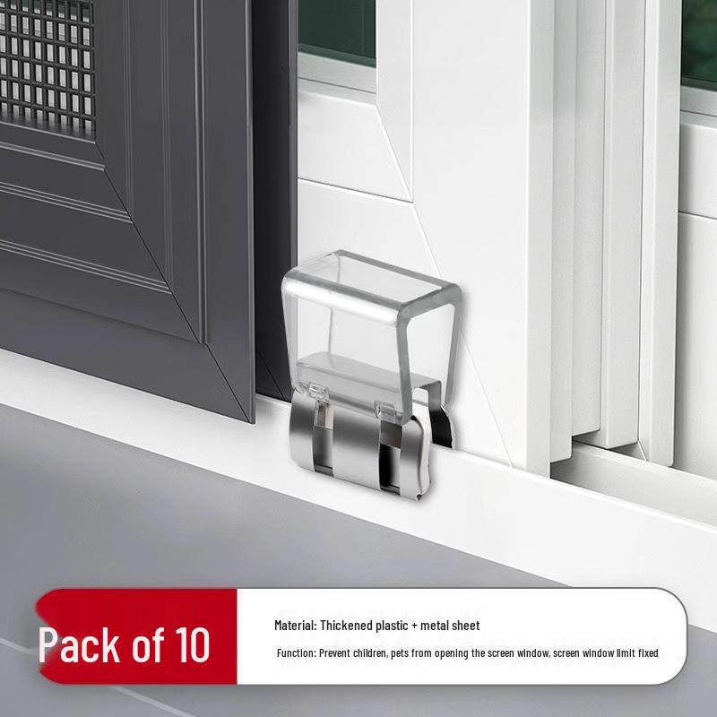Fönsterlås för barnsäkerhet: Begränsare, Spärr, Fästspänne för Fönster och Skjutdörrar
