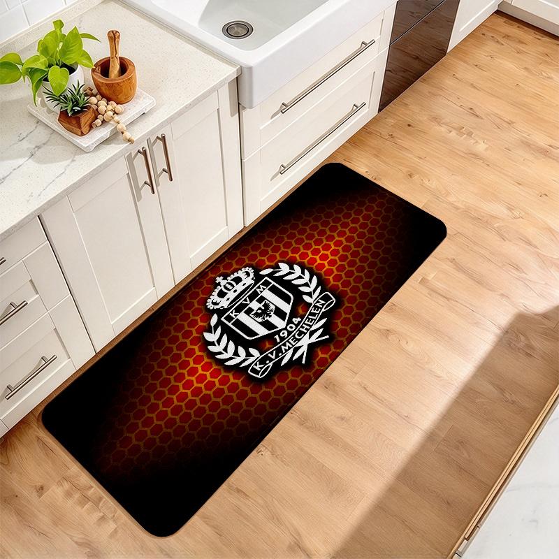 Kv Mechelen Flannel Kitchen Mat Christmas Soft Area Rug Non Slip Floor Carpet Home Decoration