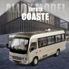 1/24 Scale Toyota Coaster Medium Business Minibus Alloy Diecast Model Car Collecting Hobbies Decorative Trendy Ornaments Birthday Gift