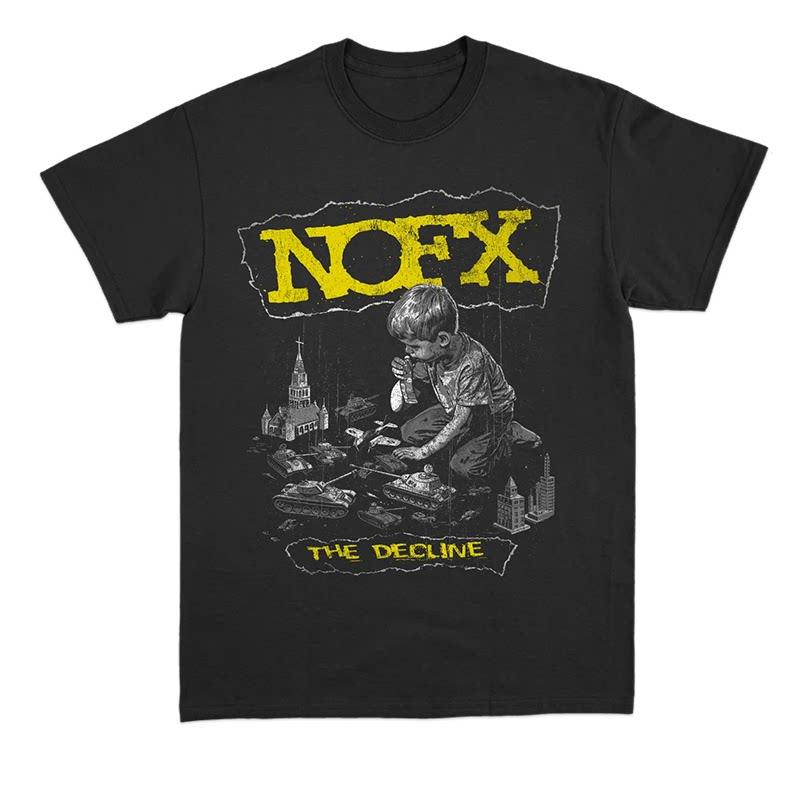 NOFX Punk Band Album Rock Shark Casual Tshirt Mens and Womens Luxury Band Brand
