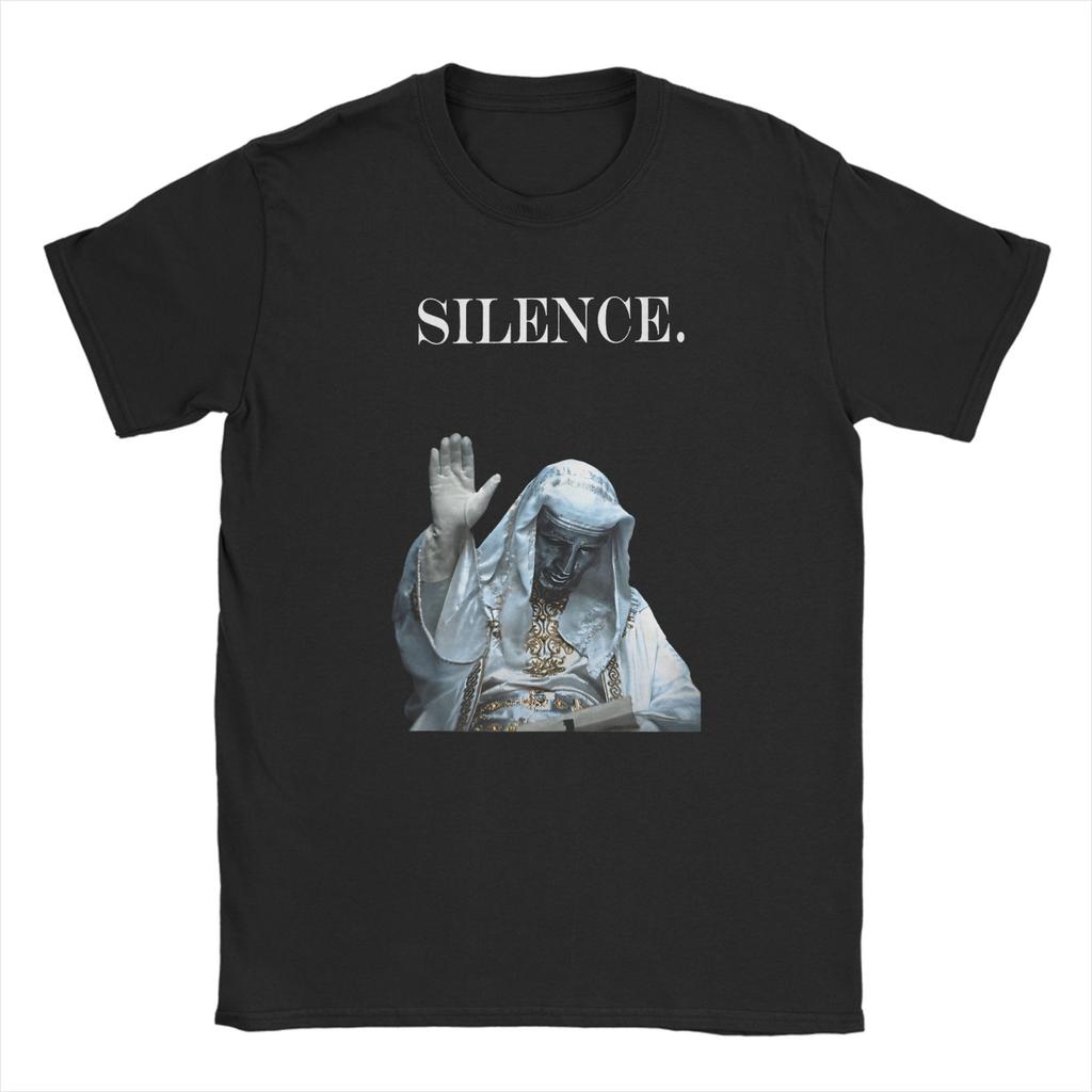 Men TShirts Silence Meme Sliver Mask King Baldwin IV Warrior Cotton Tee Shirt Short Sleeve T Shirts Round Neck Clothes Summer