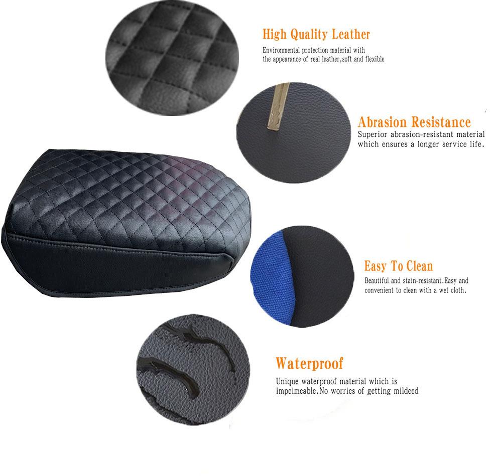 Μαξιλάρι Υποβραχιονίου Κεντρικής Κονσόλας Αυτοκινήτου Κάλυμμα Δέρματος από Περιβαλλοντικές Ίνες για Ford Explorer 2011 2012 2013 2014 2015 2016 2017 2019