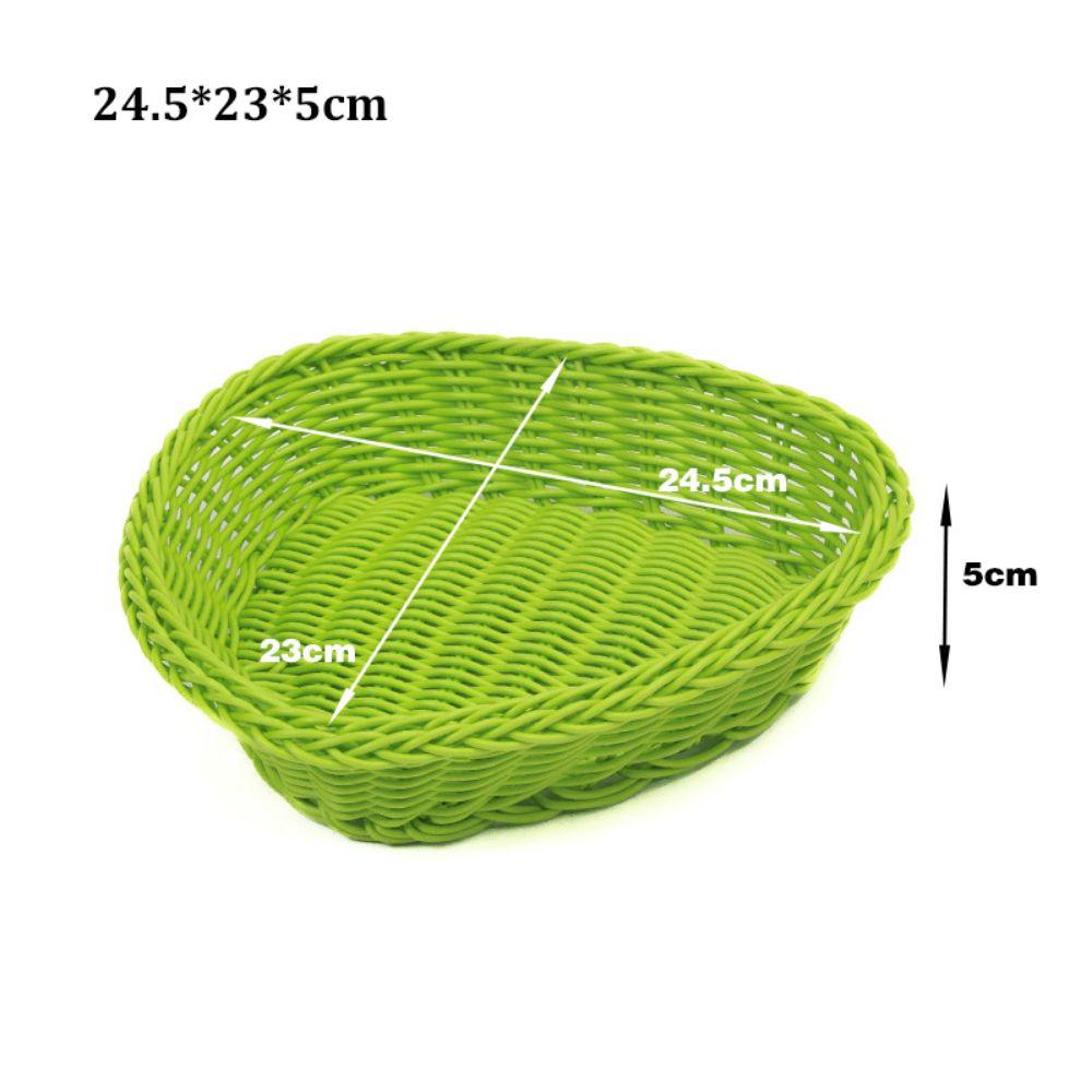 Hardness Bread Fruit Vegetables Basket Household Rattan Basket Restaurant Serving Tabletop Display