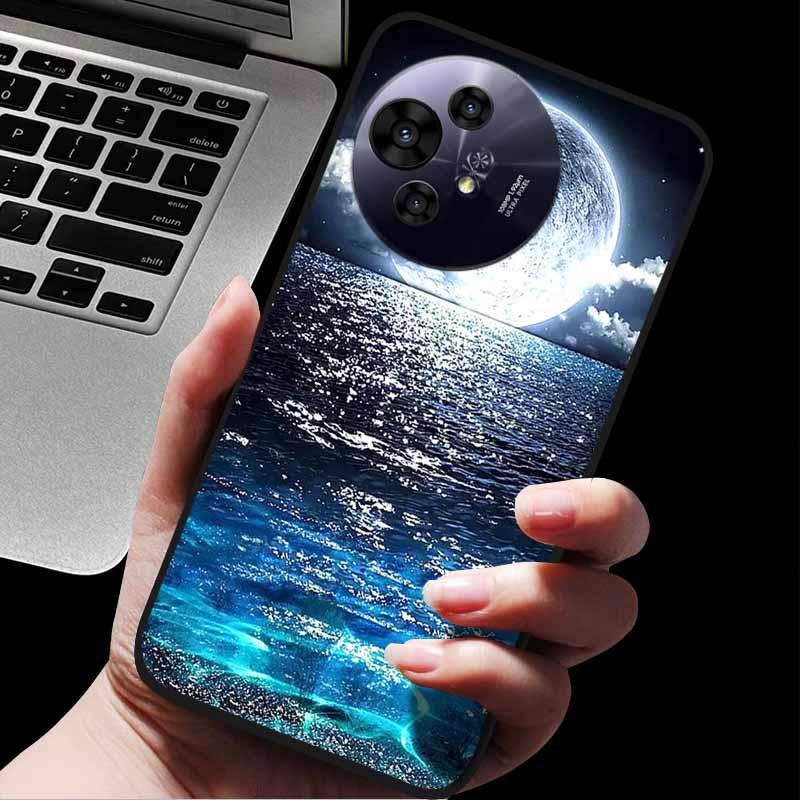 Per custodia TCL 50 Pro NxtPaper / 50 NxtPaper Custodie Cover Posteriore Protettiva in Silicone con Animali alla Moda Per Custodia Telefono 50 Pro NxtPaper 5G Capa
