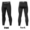 Pantaloni da yoga da uomo a tinta unita ad asciugatura rapida, leggings snellenti, pantaloni a compressione, strati di base, leggings attillati da yoga