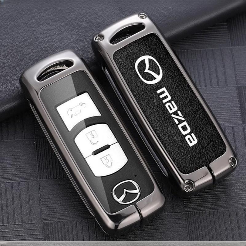 2025 Gorąca skórzana osłona kluczyka samochodowego Etui na kluczyk Do Mazda 2 3 6 Axela Atenza CX-5 CX5 CX-3 CX-7 CX8 CX-9 2016 2017 2018 2/3 Przyciski Auto