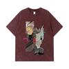275 GSM Washed T-shirts 100% Cotton Kaiju No 8 V17 Print Unisex Heavy Cotton T Shirt