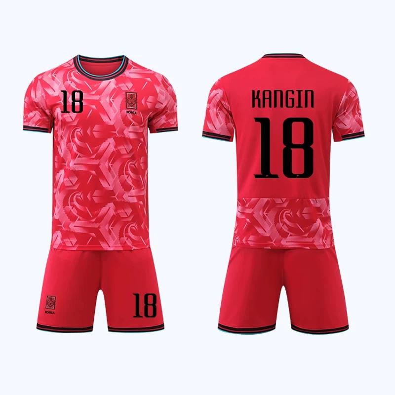 2024 South Korea Football Jerseys Red #18 22