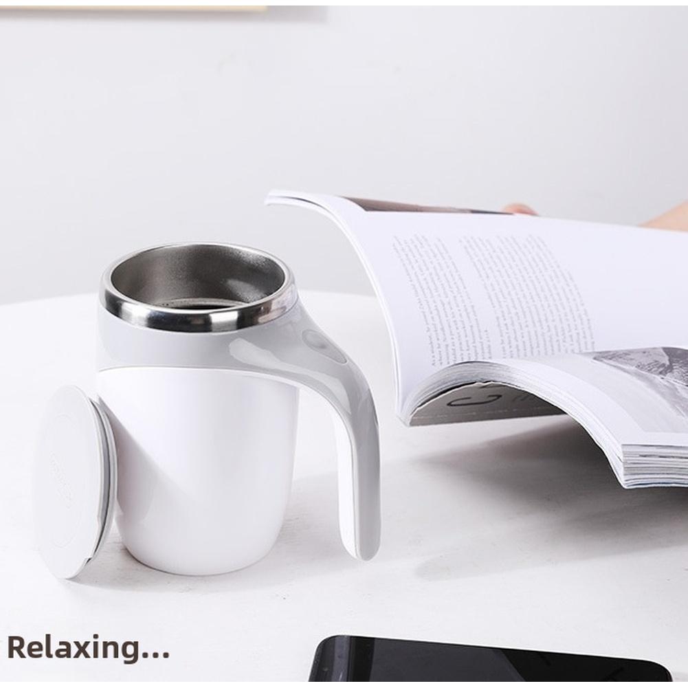 Automatische magnetische Rührkaffeetasse 380 ml Edelstahl-Innenleben Leicht Tragbar für Büro und Reise