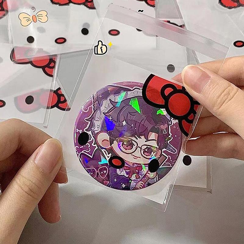 100Pcs Plastic Printed Storage Bag Hello Kitty Kawaii Cute Pochacco Sealed Bag Note Packaging Cartoon Self-Adhesive Gift Bag