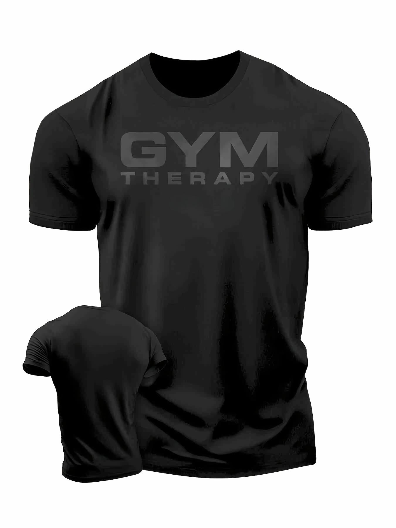 &   GYM Relax Logo T-Shirt - Soft Comfortable Crew Neck Gym Wear M
