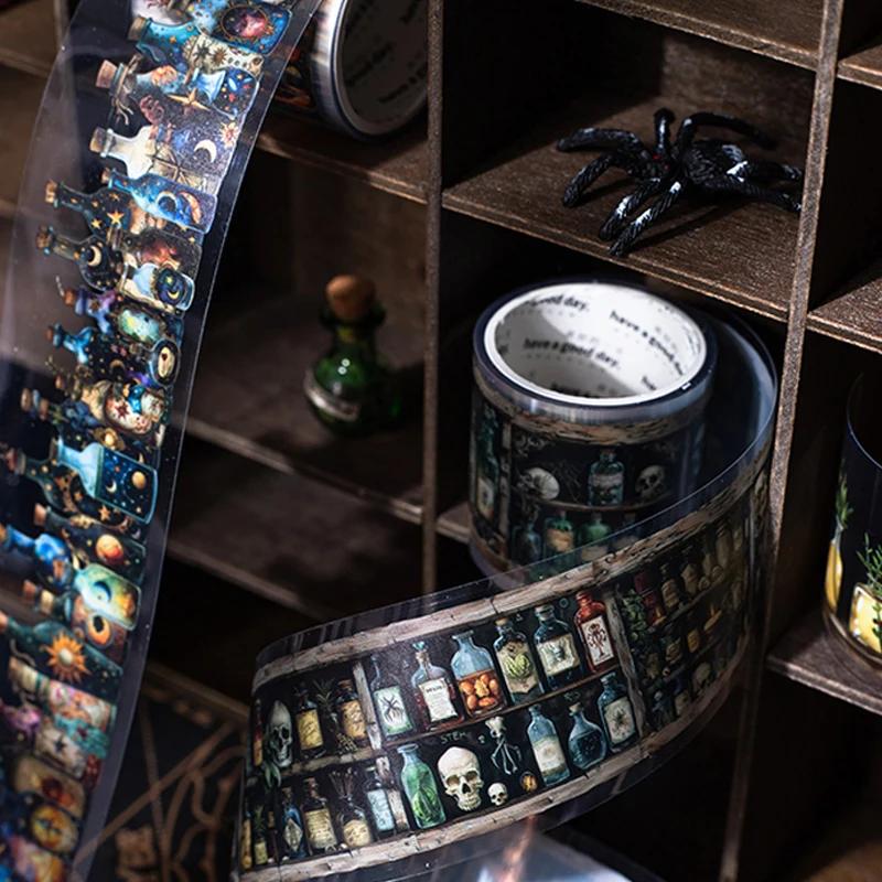 3rolls/3bags Witch's Magic Potion Bottle Series Bottle Aquascape PET Tape Creative Handbook Materials DIY Scrapbooking