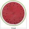 Round Braided Placemats 15 Inch Round Table Mats for Dining  Heat Resistant Place mats Set of 6 (Watermelon red)
