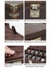 Handmade Retro Crazy Horse Leather Watch Display & Collection Box - Ten-Slot Drop-Proof Design