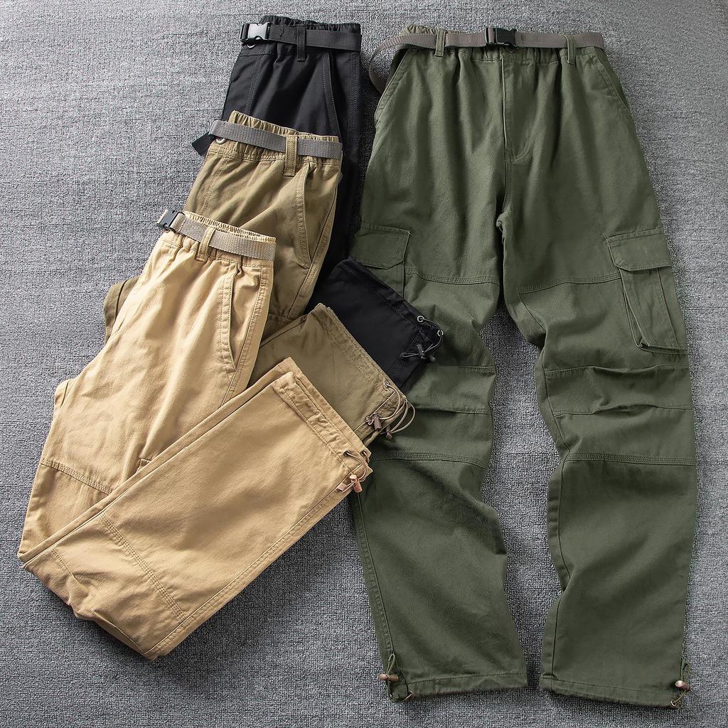 Men's Autumn/Winter Windproof Waterproof Soft Shell Trousers - Thick, Loose, and Velvet-Lined for Outdoor Casual Wear