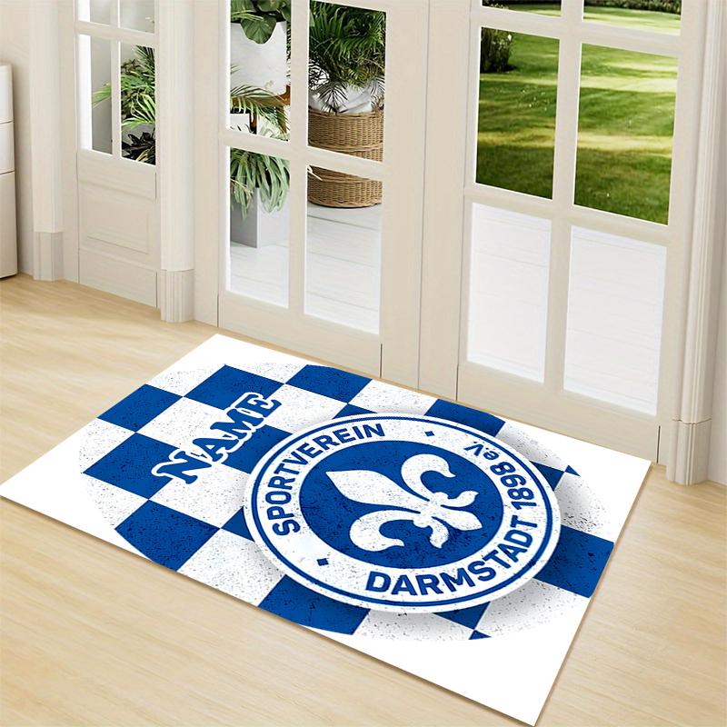 Custom Name Flamengo Team Crest Carpet Rug Customizable Soft Washable Anti-Slip Home Living Room Sofa Mats Personalized Rug. 0909202