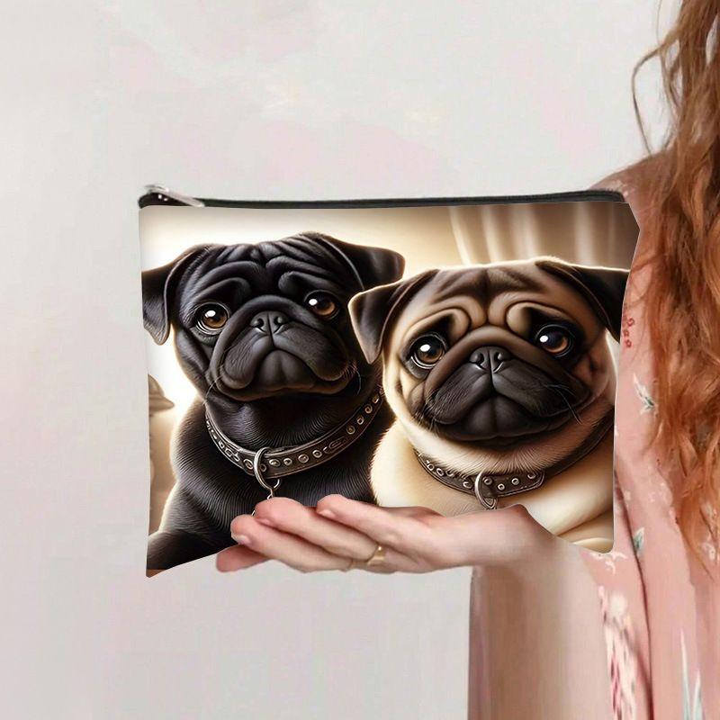 Dámská plátěná kosmetická taška, velkokapacitní úložný prostor, kosmetická toaletní taška, studentské psací potřeby, pouzdro na tužky se zipem