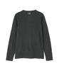 AVIREX DAILY RIB HENLY NECK TEE 6153482 men's S charcoal