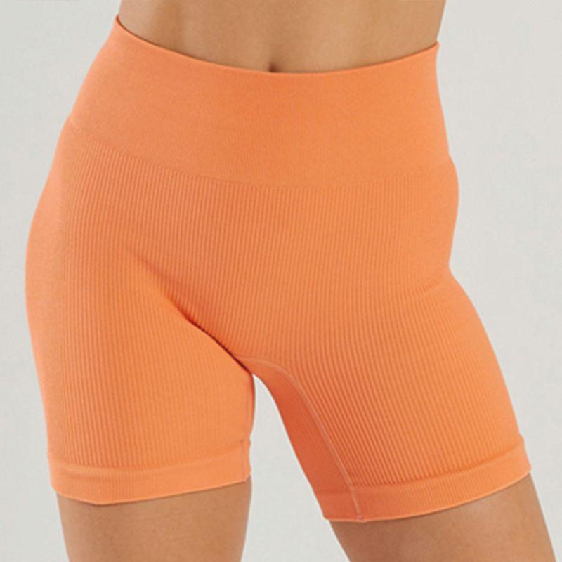 In Stock Fashion Seamless Knitting Thread Sexy Sports U Collar Vest Pants Yoga Clothes Fitness Suit