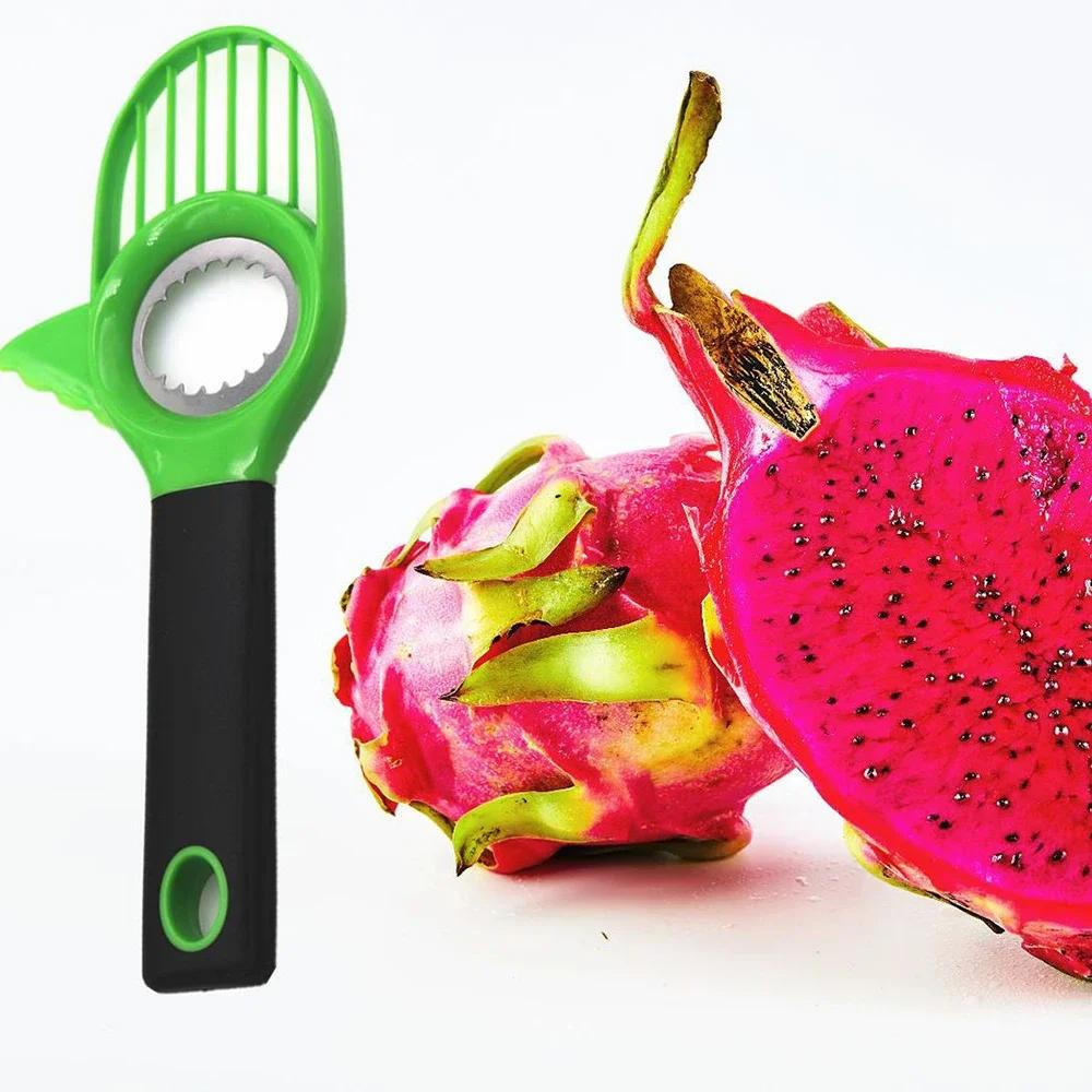 3 In 1 Avocado Cutter Slicer Plastic Shea Corer Separator Peeler Fruit Splitter Multifunctional Tool Kitchen Gadgets Accessories