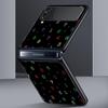 Number Pattern Hard PC Phone Case For Samsung Galaxy Z Flip 7 6 5 4 Black Cover For Galaxy Z Flip 3 Foldable Shell Fundas Capas