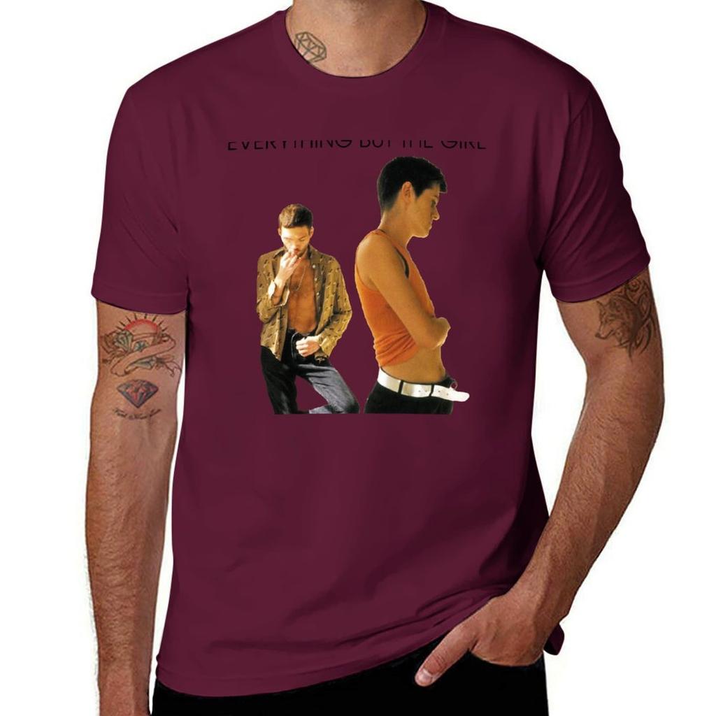 T-shirt Everything But The Girl pesanti vestiti estivi ragazzi stampa animale oversize magliette da allenamento per uomo