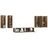 6 Piece TV Cabinet Set Smoked Oak Effect Particleboard